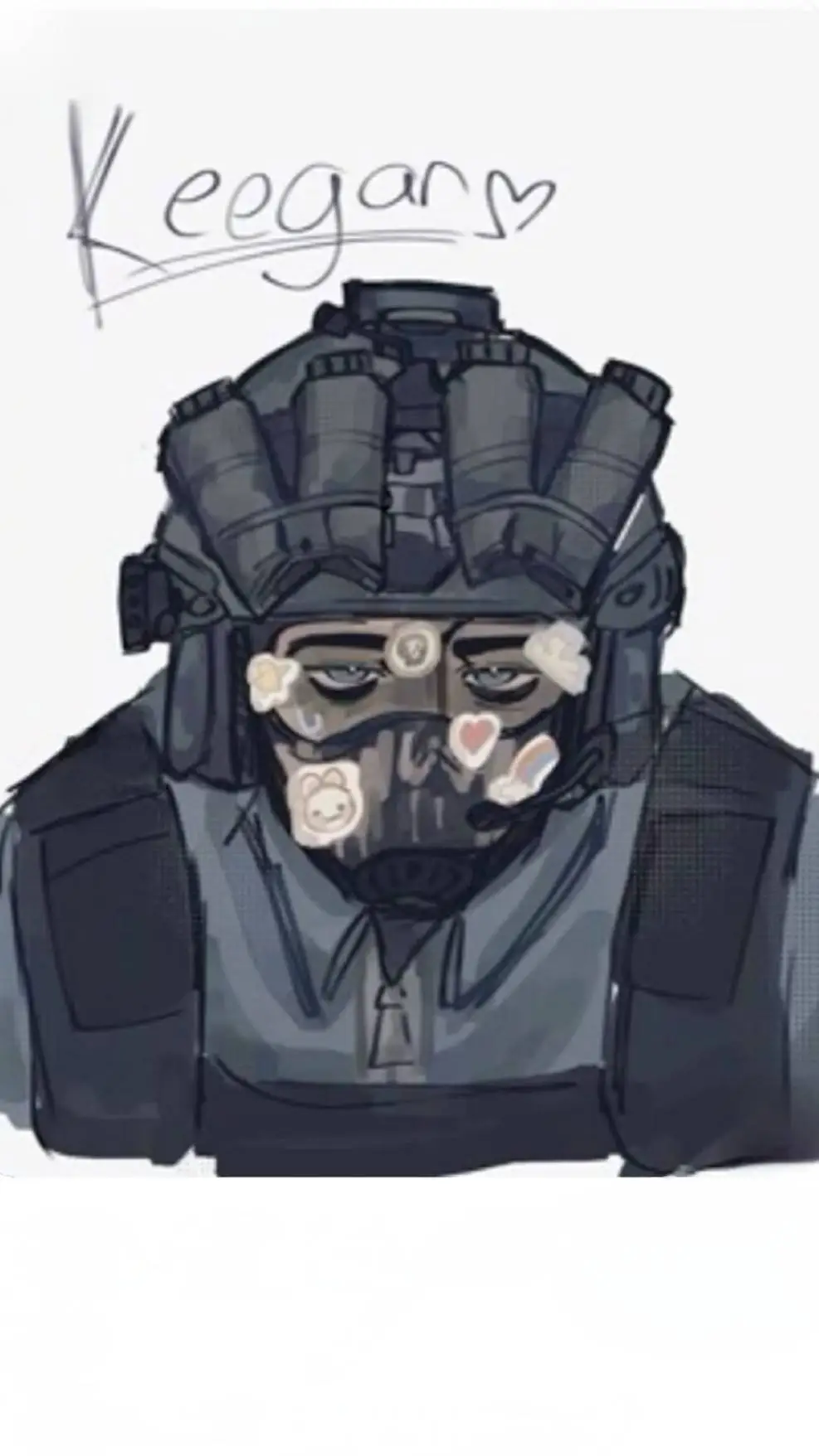 ai character: God Keegan  background