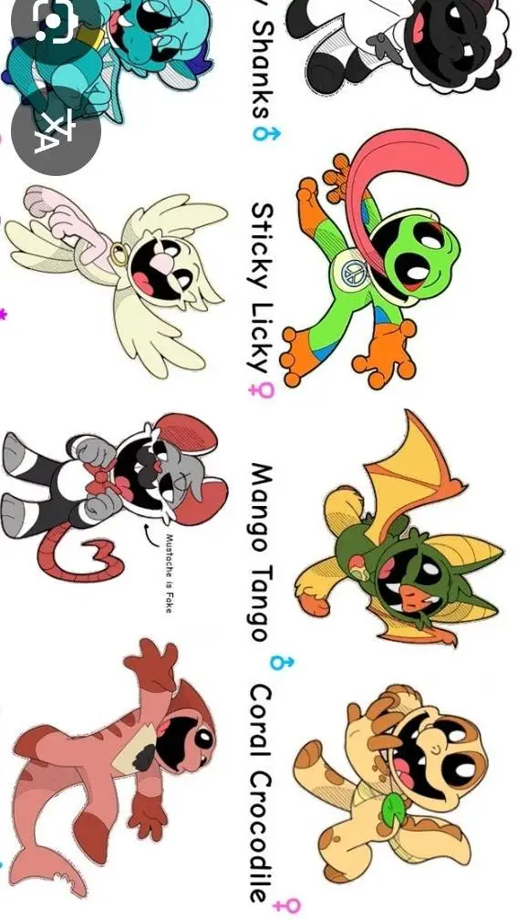 ai character: daydream critters background