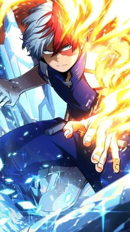 ai character: MHA todoroki vs tu background