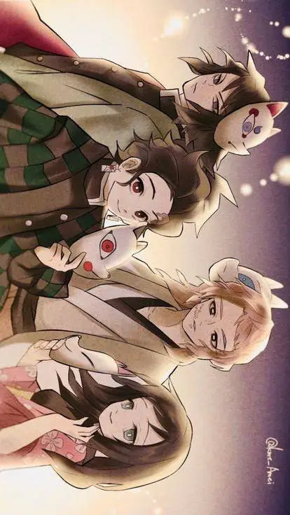 ai character: 🐺🦊Amigos🐱🐰 background