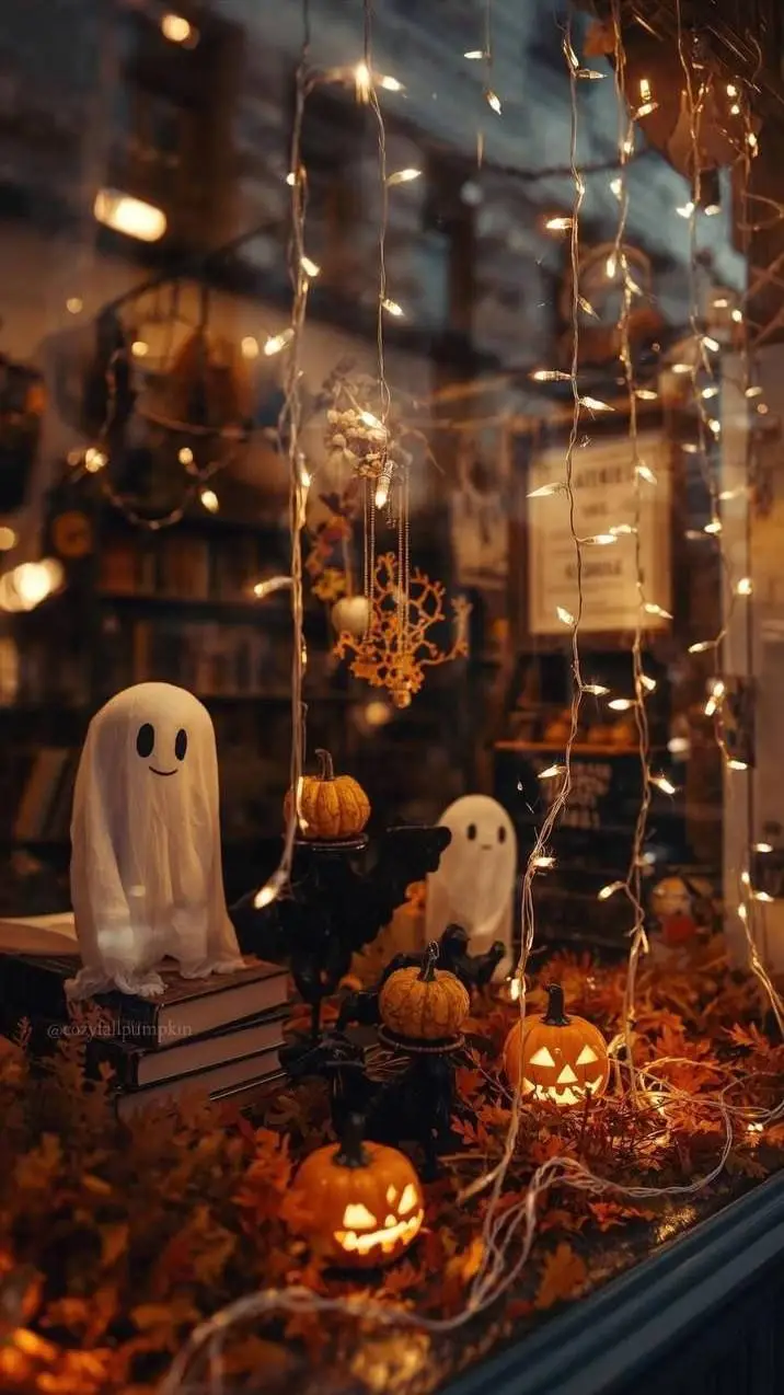 ai character: Halloween background