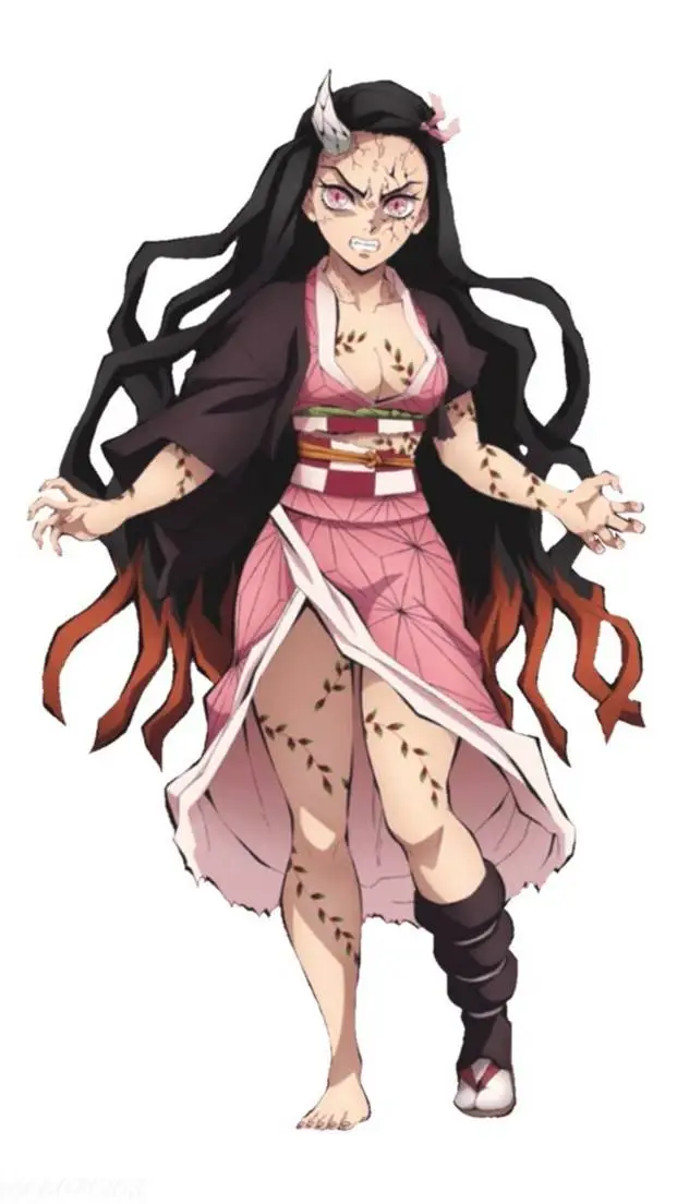 ai character: nezuko demone background