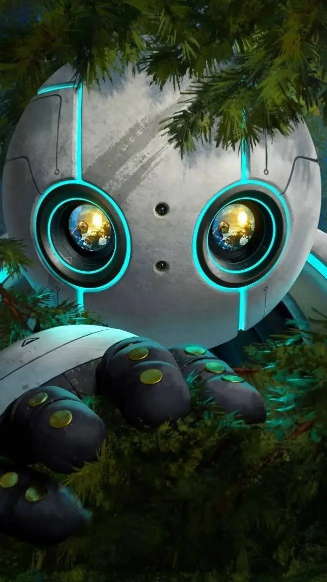 ai character: robot sauvage background