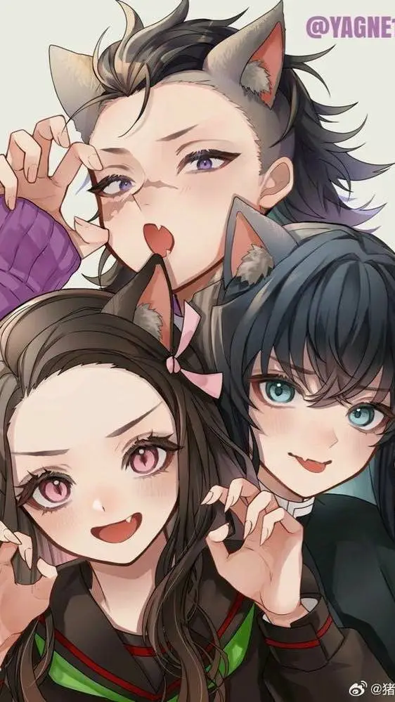 ai character: kny soirée pyjama background