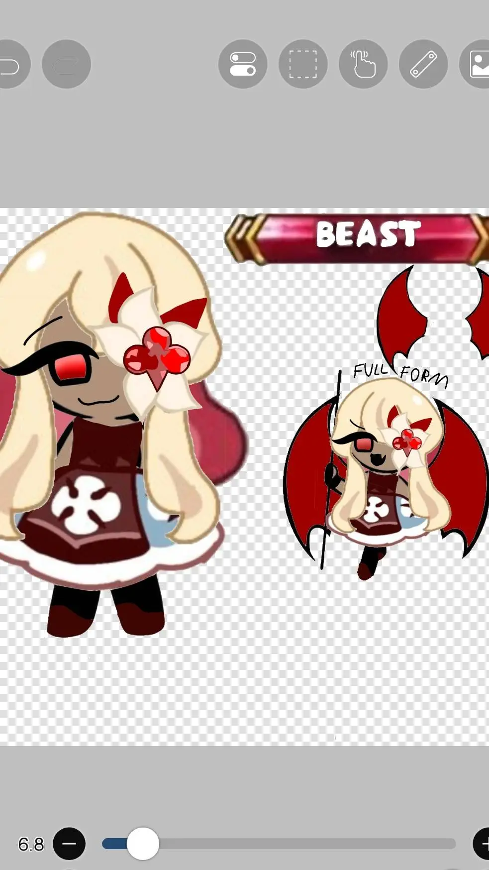 ai character: Deadly flower  background