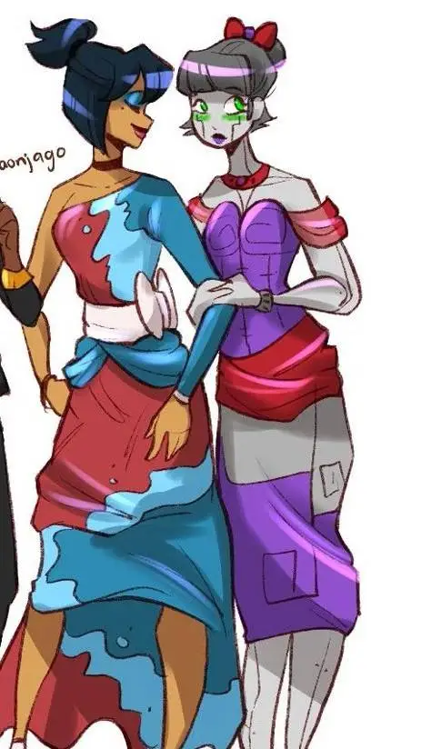 ai character: Nya×Pixal background