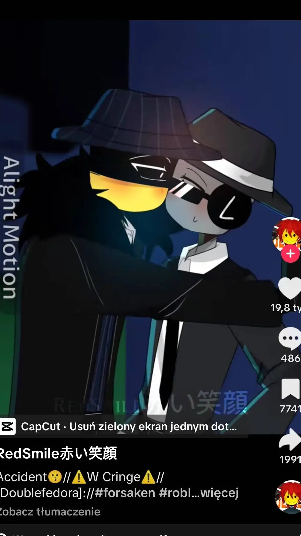 ai character: doublefedora  background