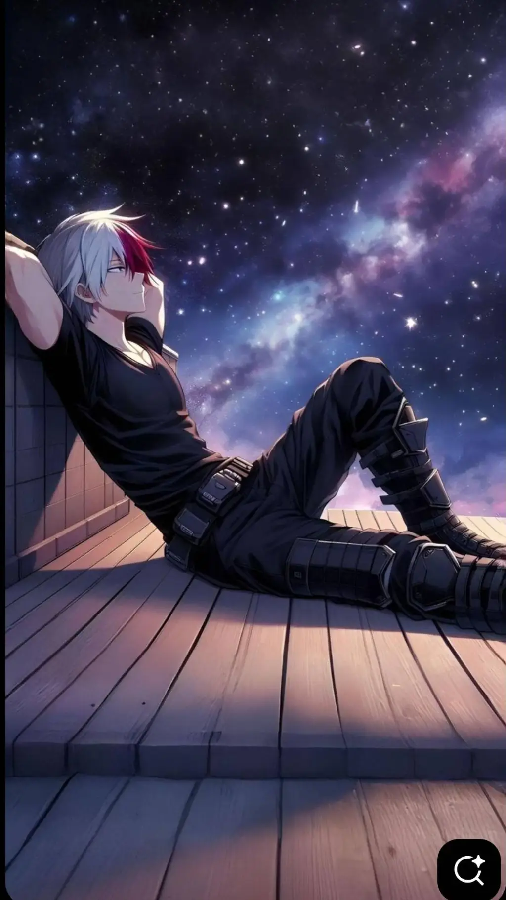 ai character: shoto Todoroki  background