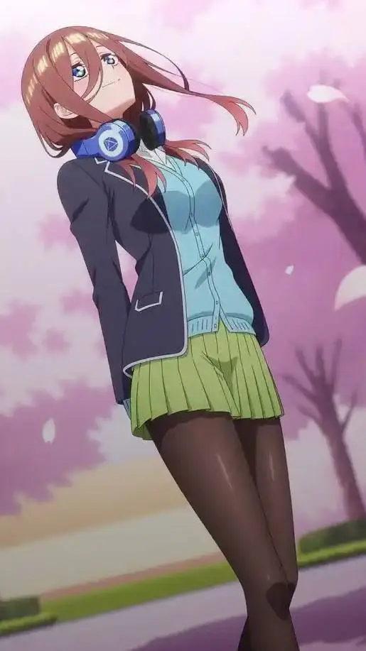ai character: Miku Nakano background
