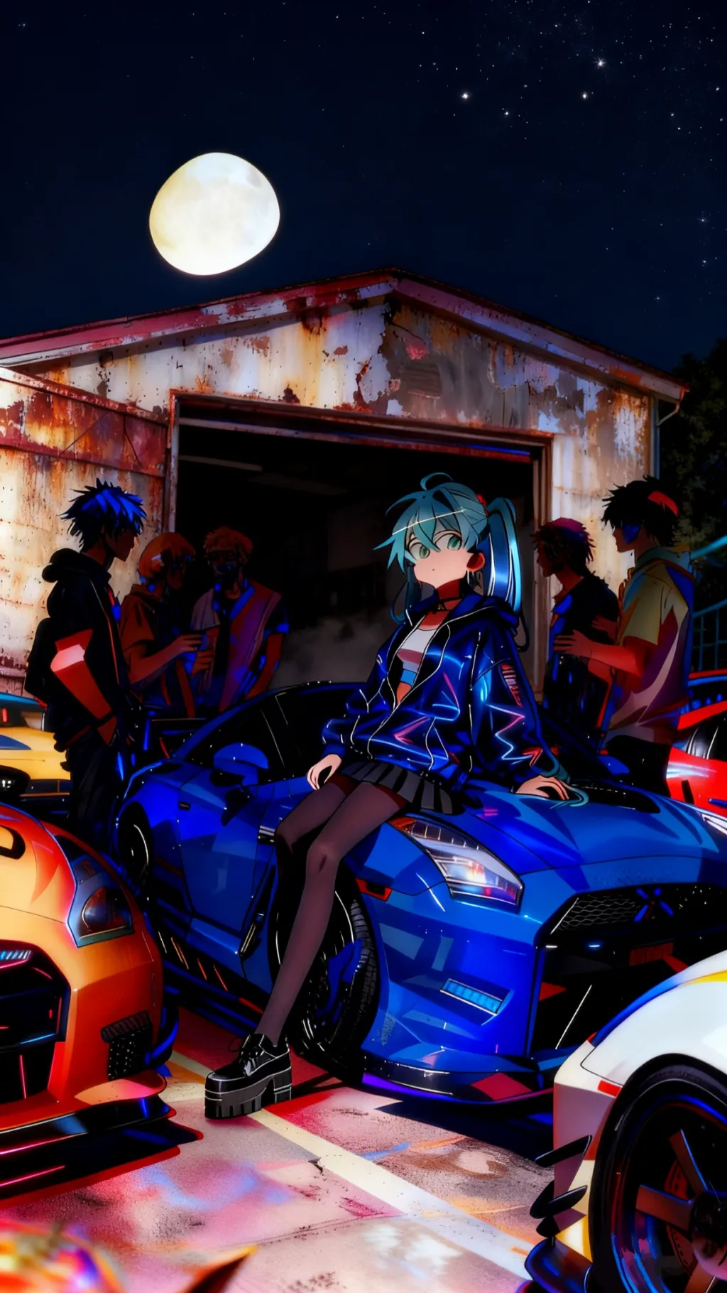 ai character: Aiko/Rayo Azul background