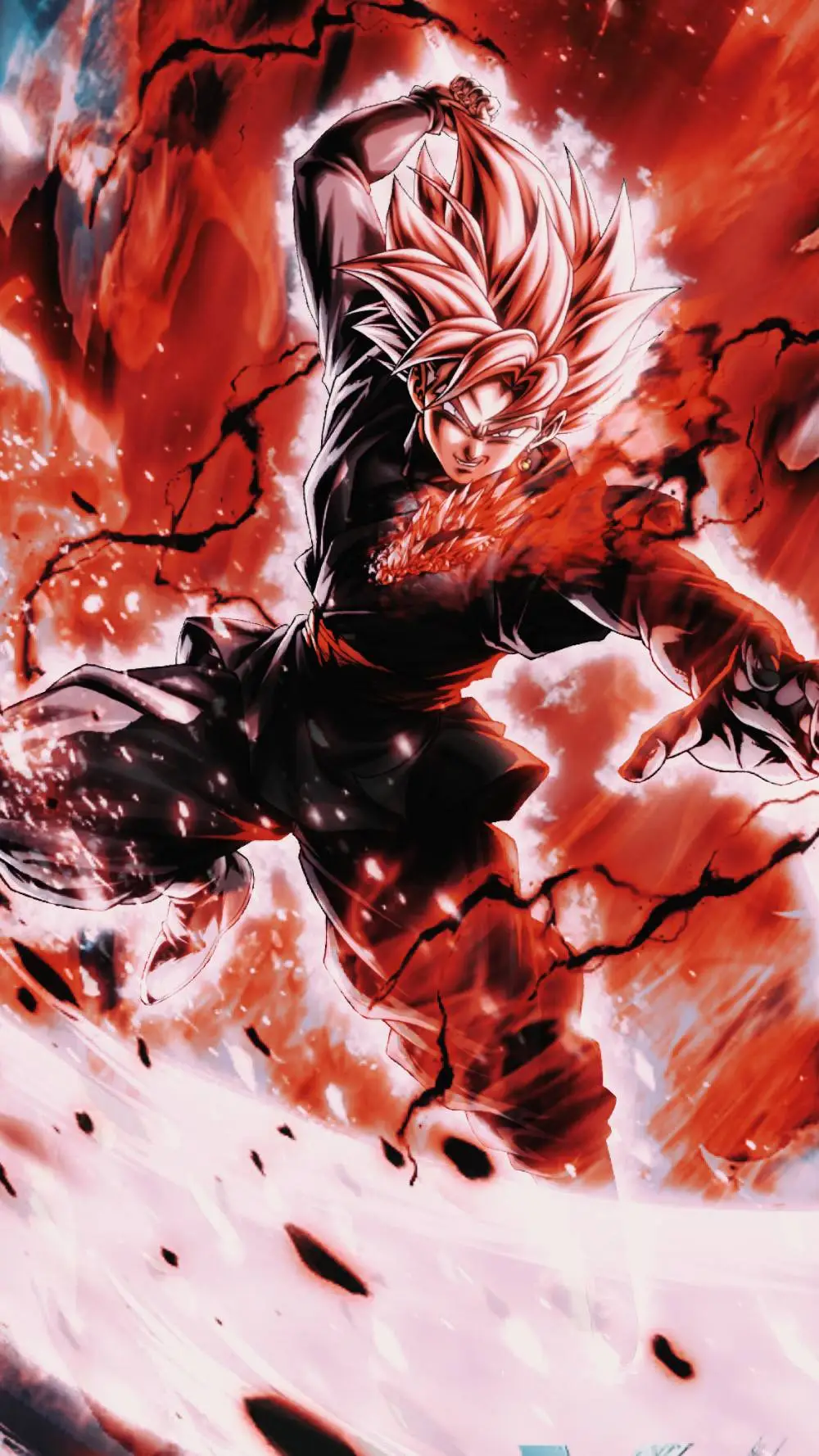 ai character: ultra Goku black  background