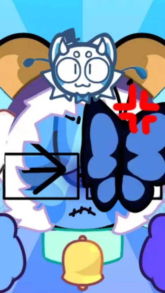 ai character: Azulín background