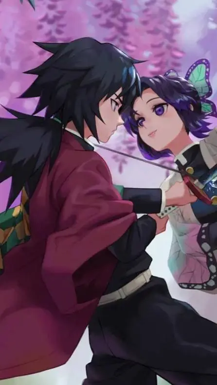 ai character: shinobu x tomioka background