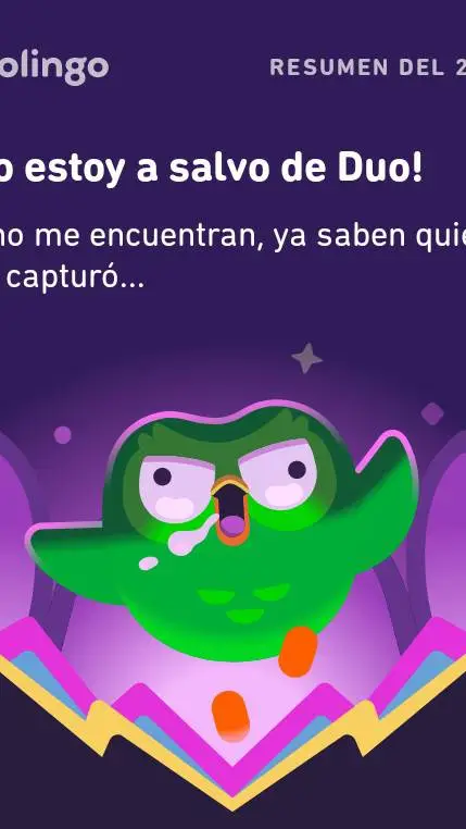 ai character: Duolingo vore background
