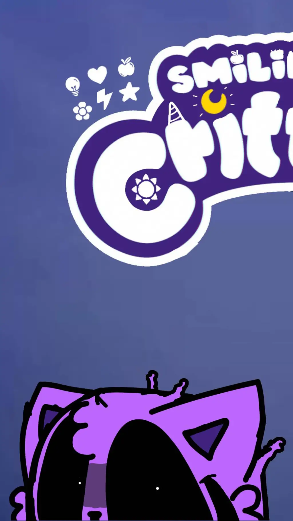 ai character: smilling critters background
