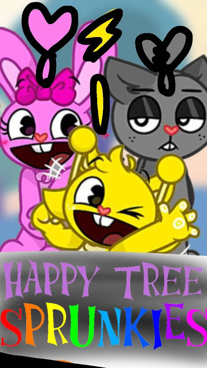 ai character: Happy Tree Sprunki background