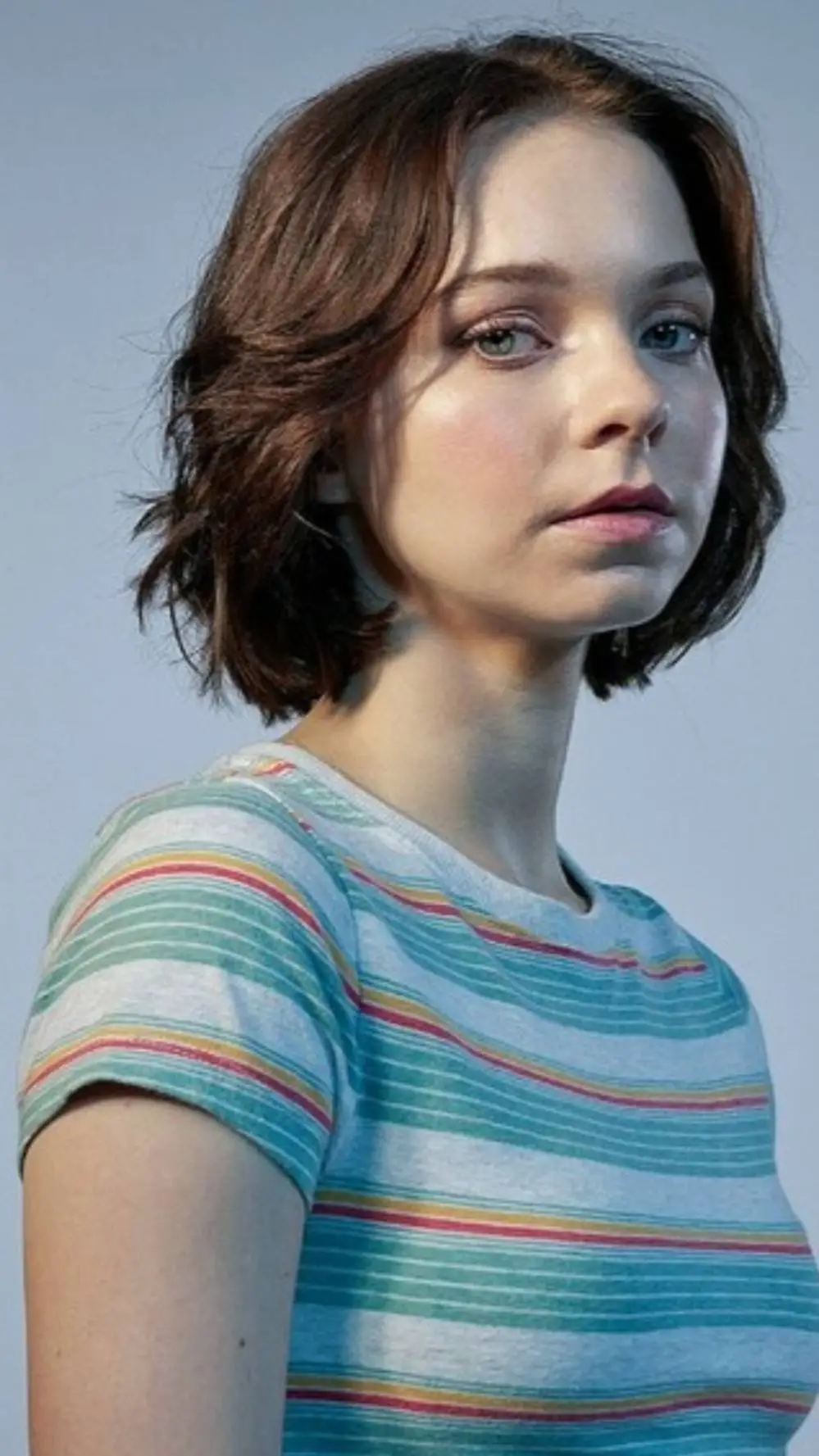 ai character: Emma Myers  background