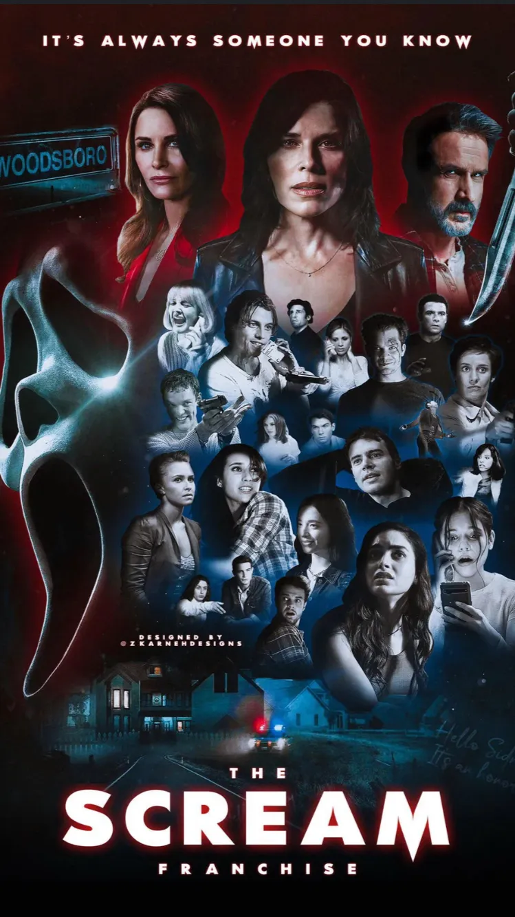 ai character: Scream 5 background
