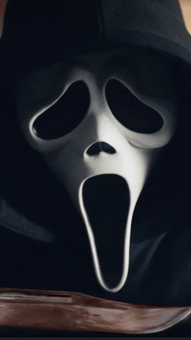 ai character: ￼Scream  background