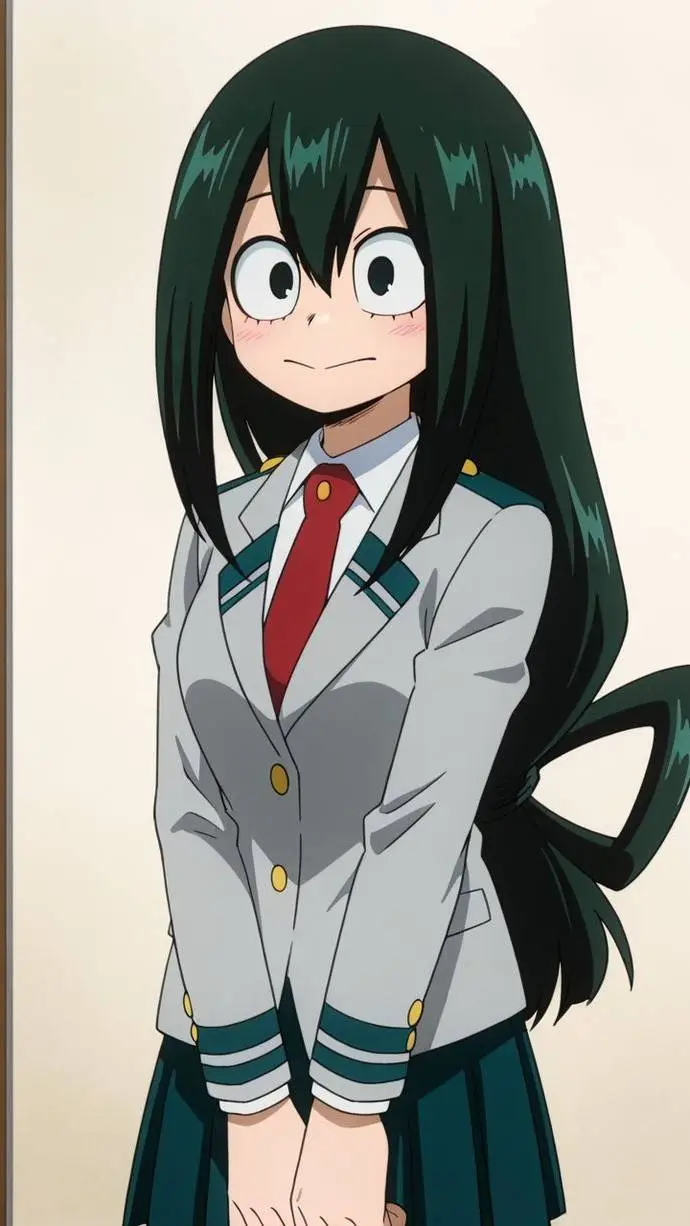 ai character: Tsuyu Asui background