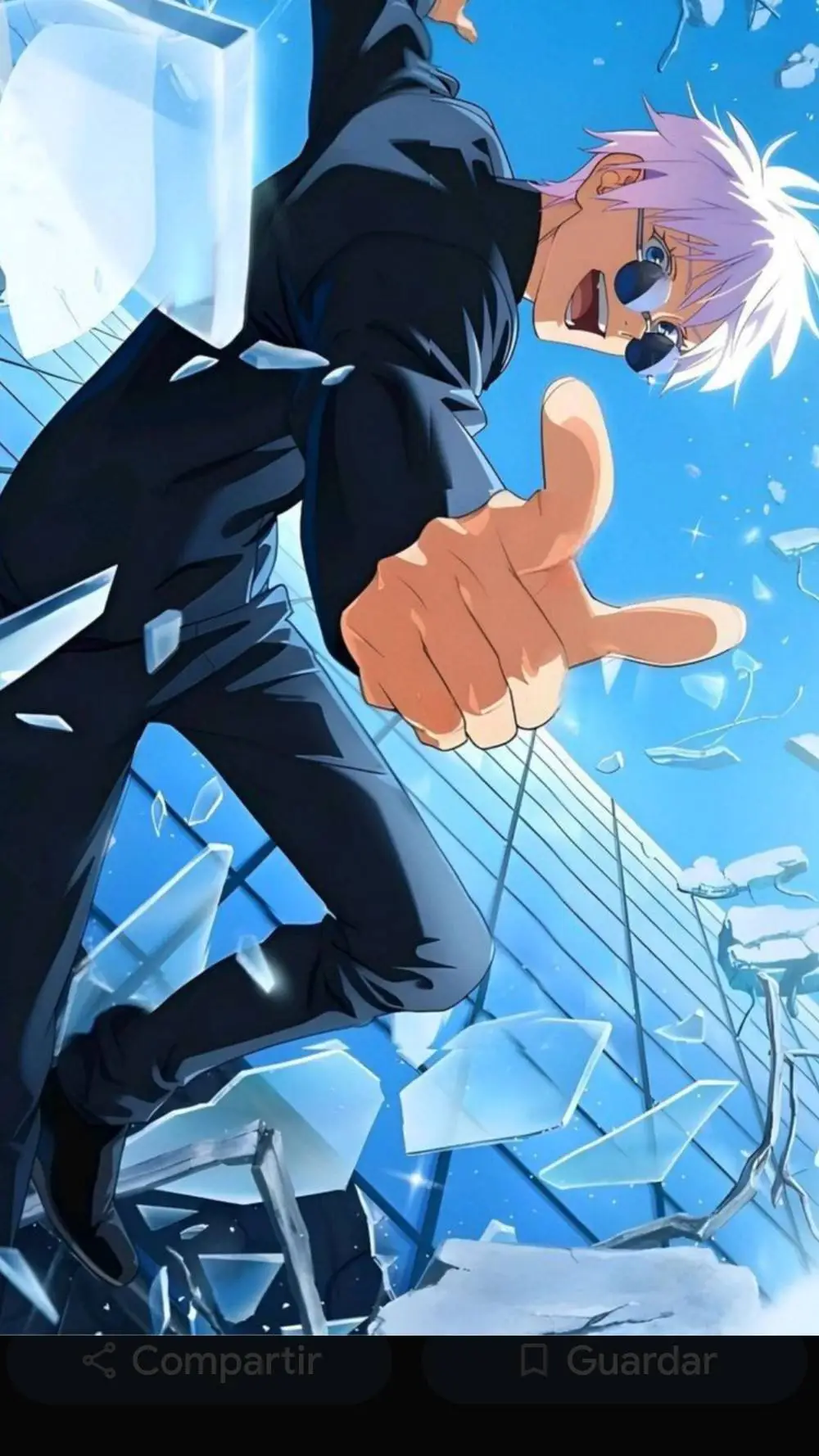 ai character: gojo  background