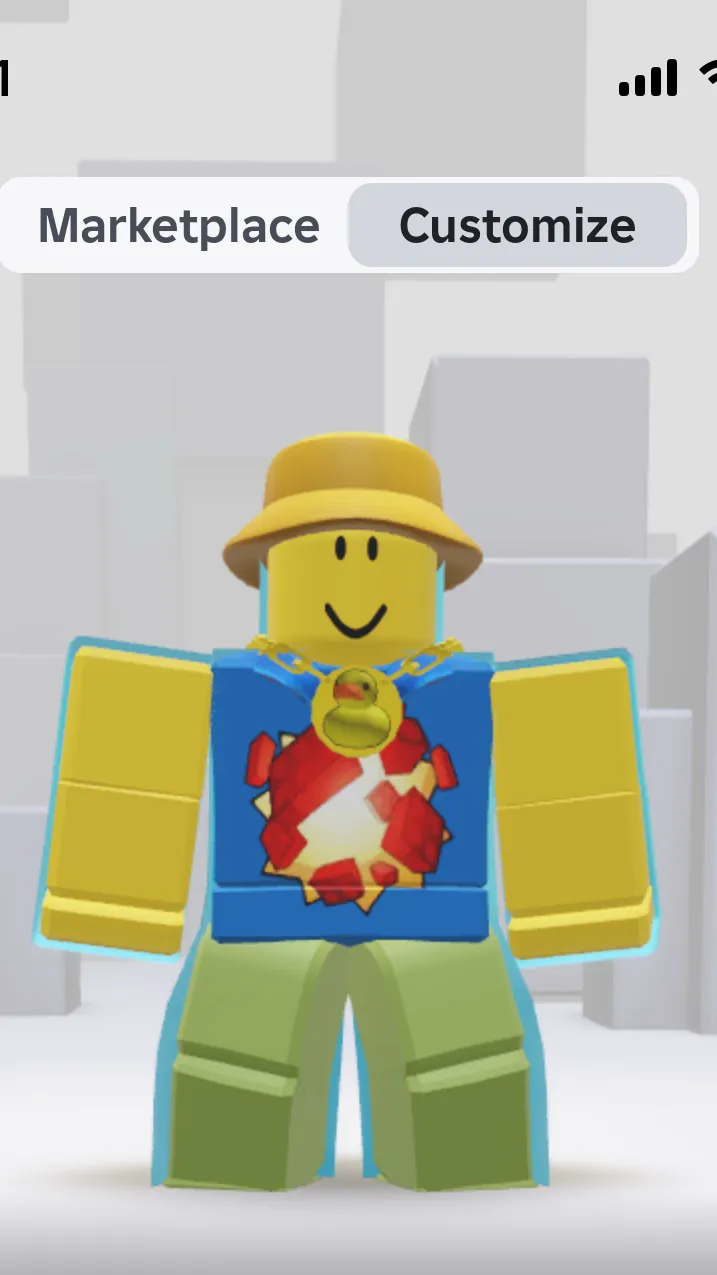 ai character: Roblox comedy  background