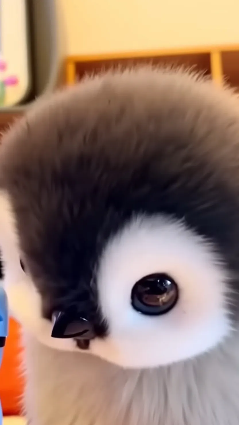 ai character: Baby peng cops background