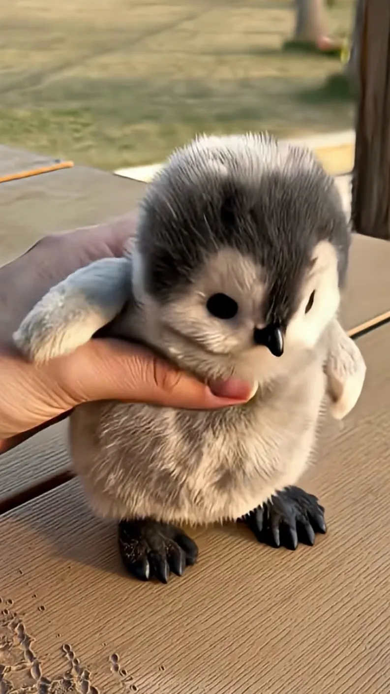 ai character: Squeeze baby peng background