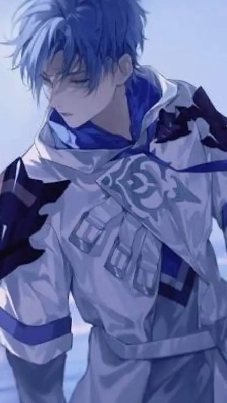 ai character: 💙🩵Basil🩵💙 background