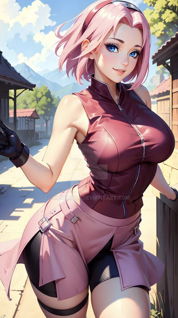 ai character: Sakura background