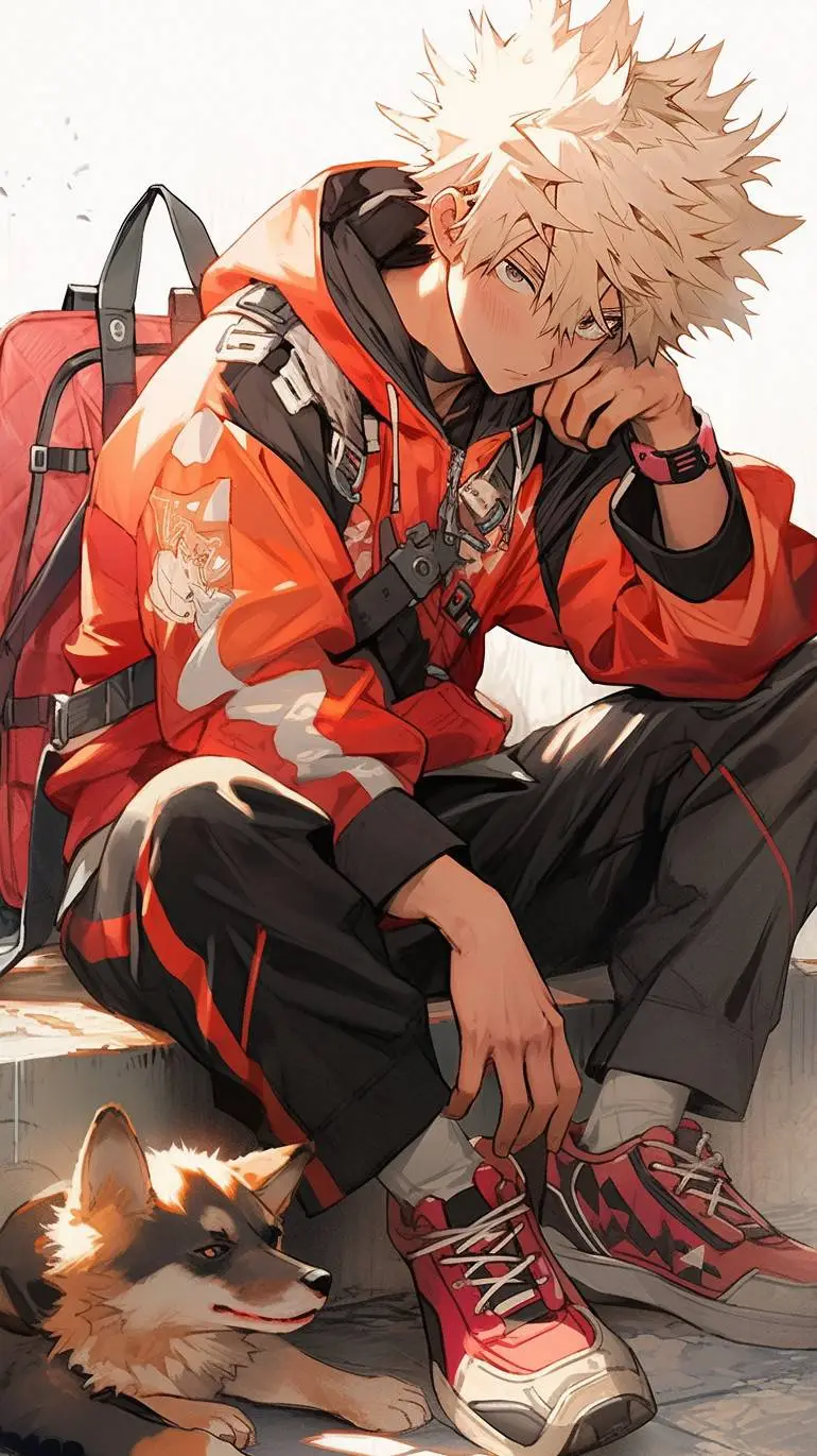 ai character: bakugo  background