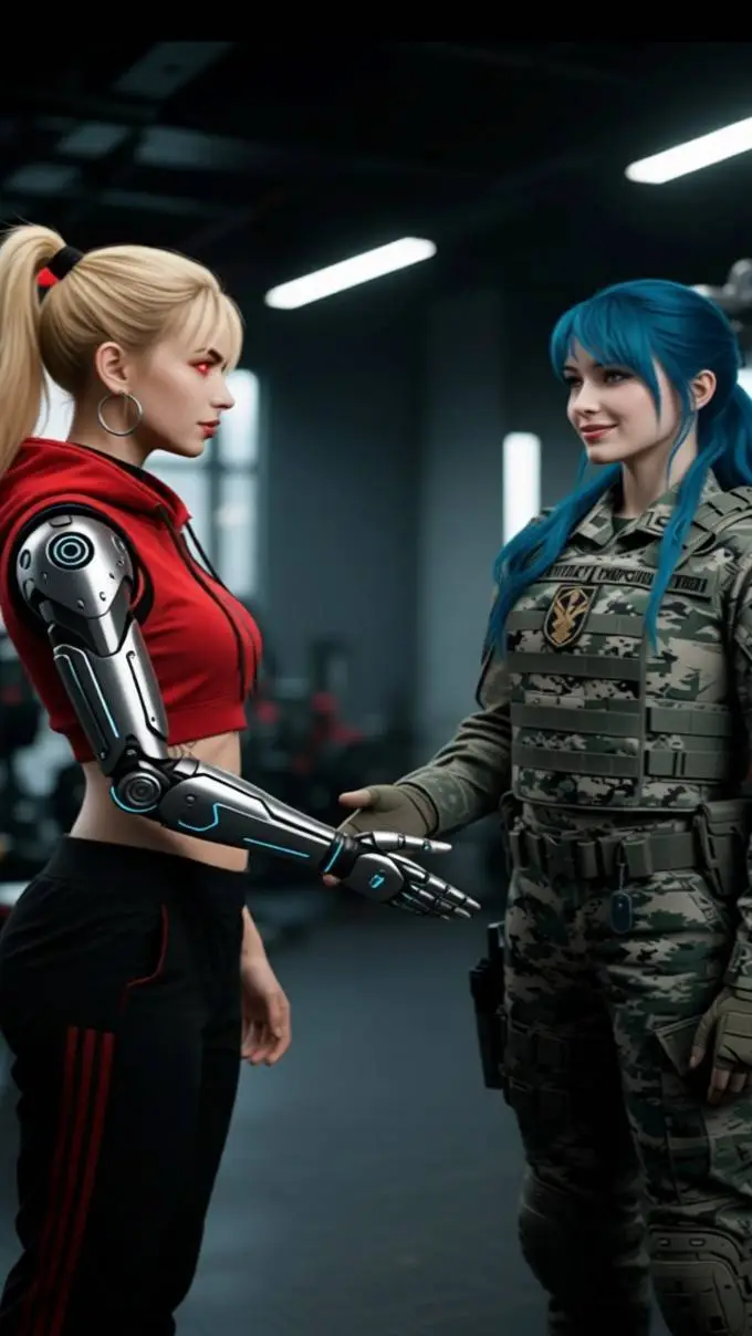 ai character: Léha et Nina background