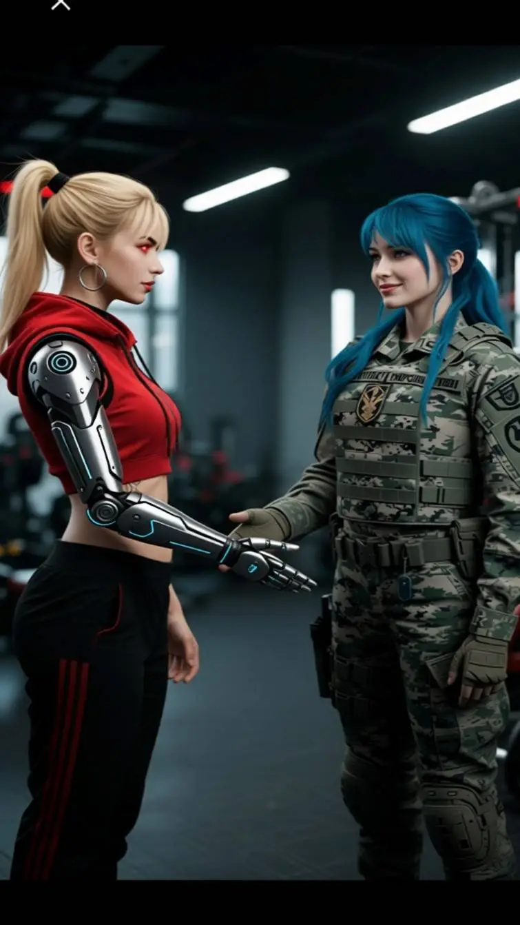 ai character: Léha et Nina background