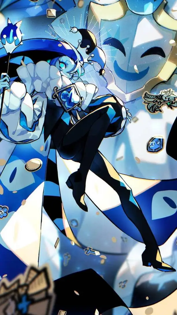 ai character: 💙Shadow Milk🖤 background