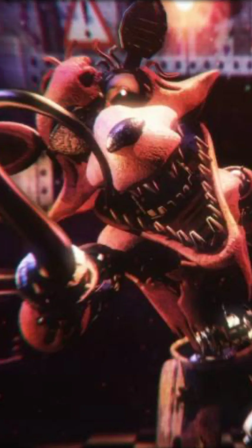 ai character: Withered Foxy  background