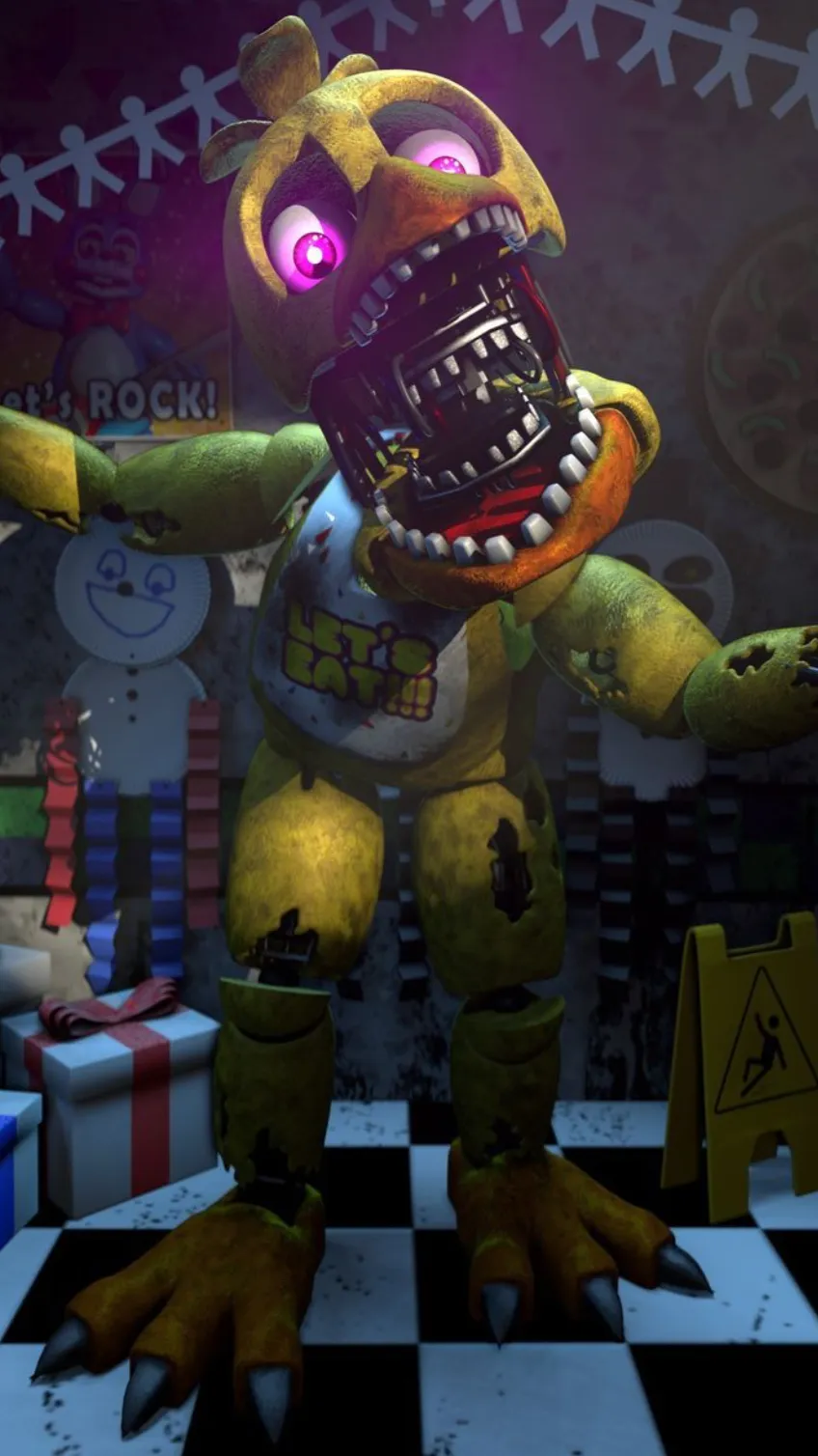 ai character: Withered Chica background