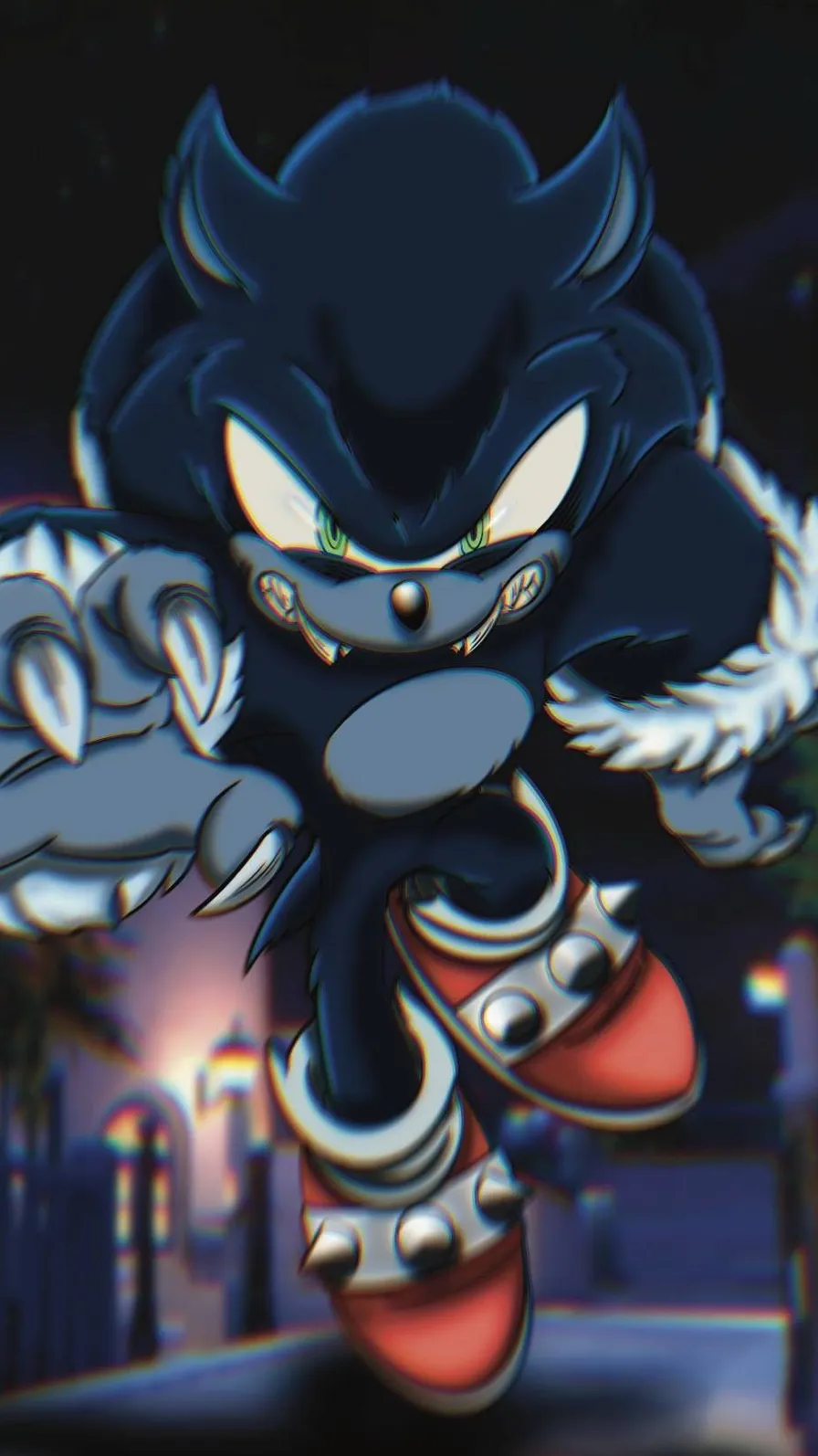 ai character: Werehog Sonic background