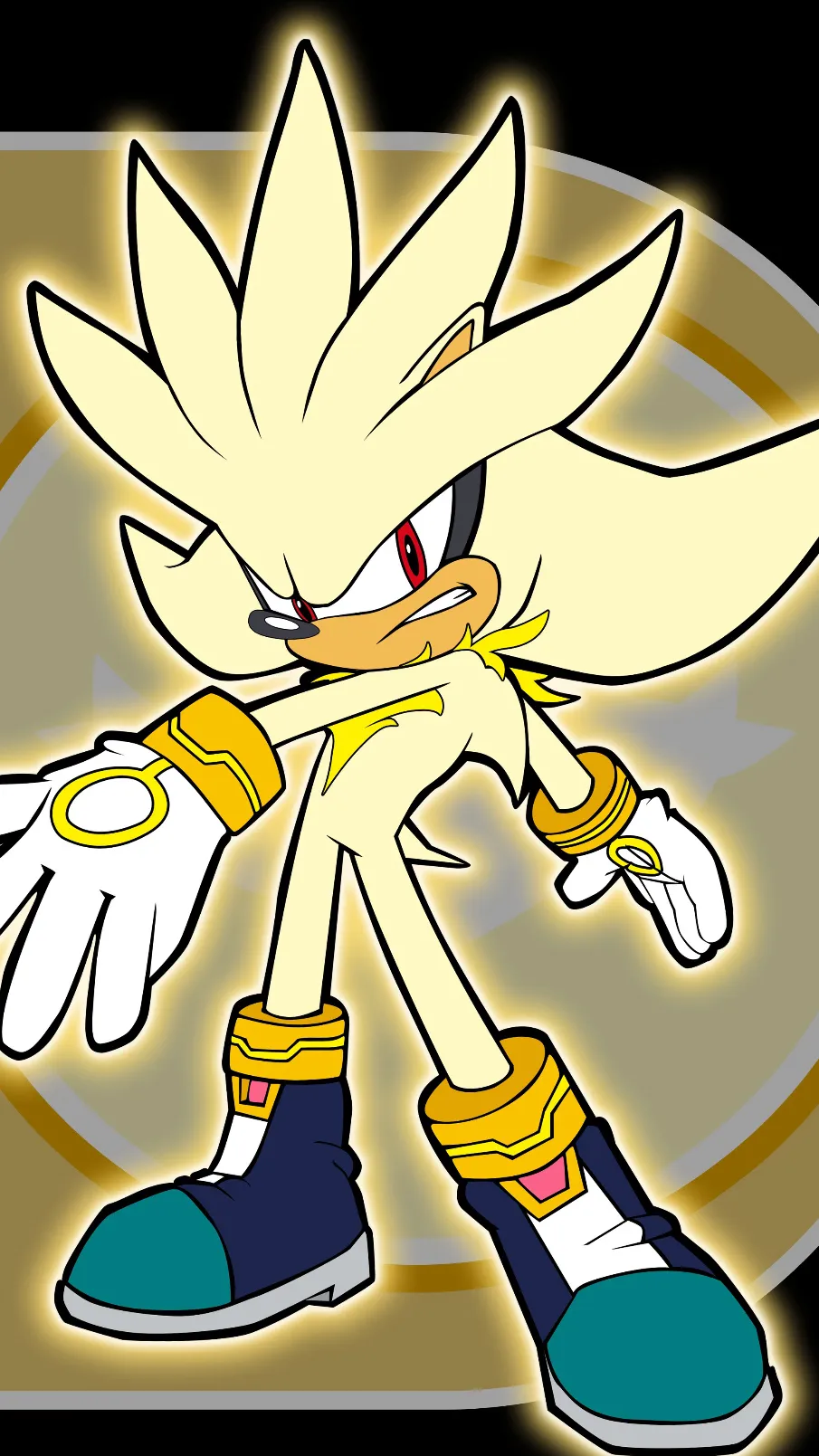 ai character: Super sliver background