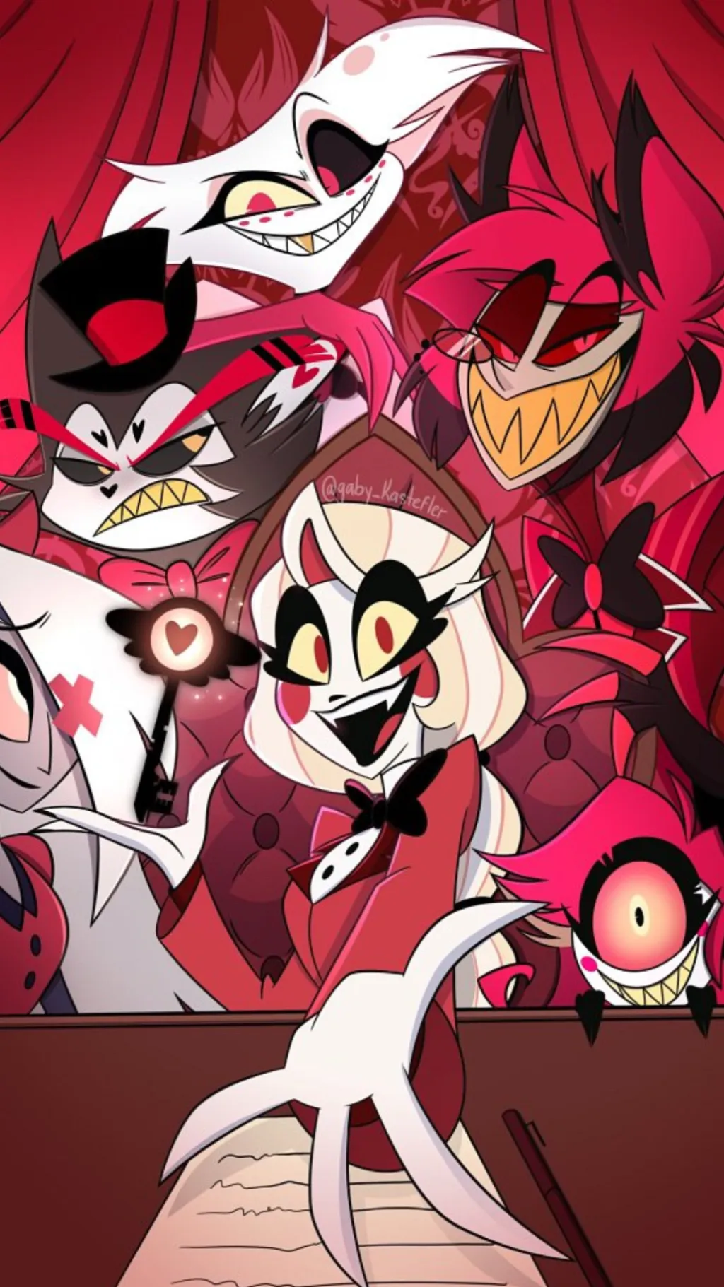 ai character: Hazbin hotel Mans  background