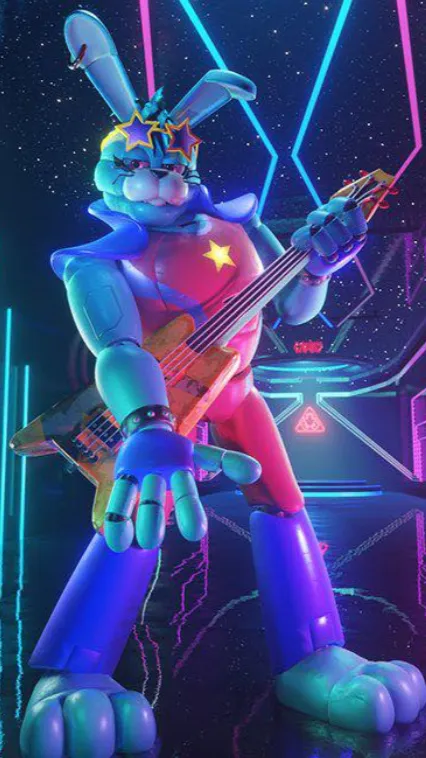 ai character: Glamrock Bonnie background