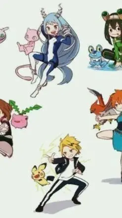 ai character: Pokemón×MHA  background