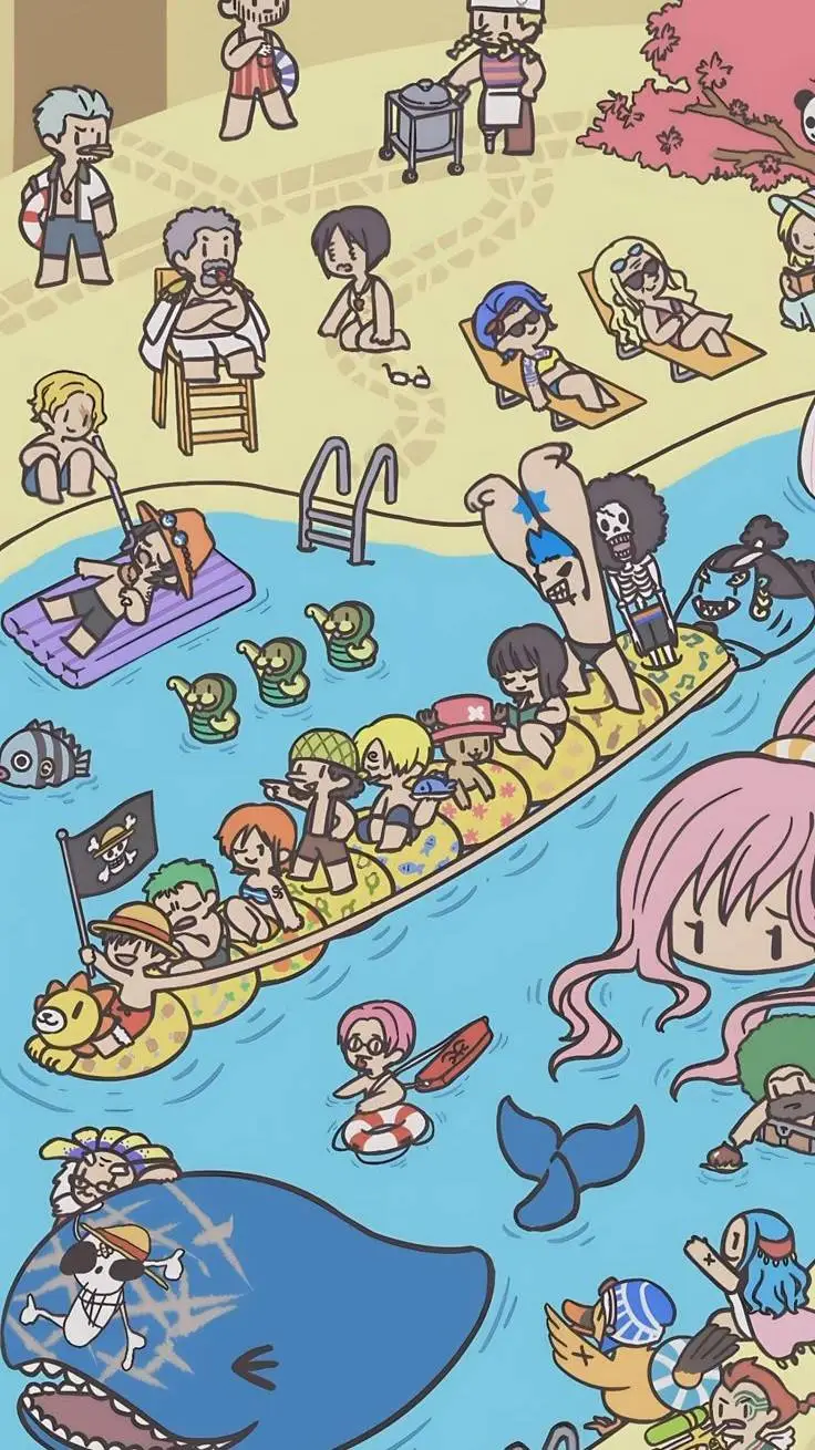 ai character: One piece  background