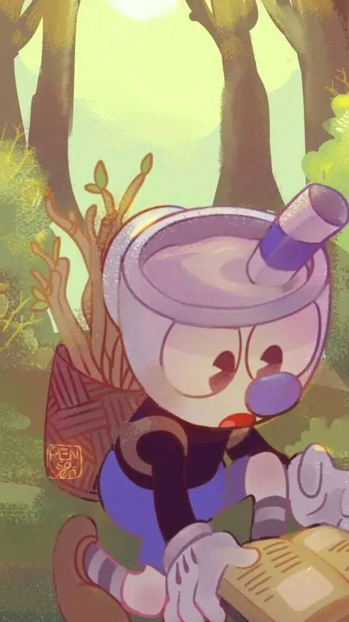 ai character: Mugman background