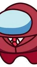 ai character: Red (among us) background