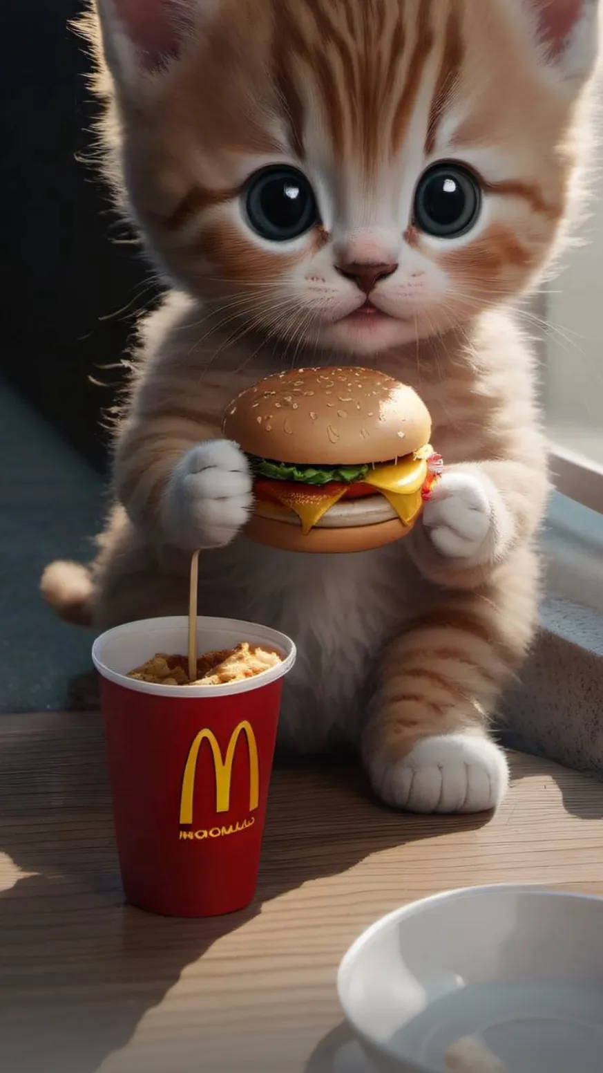ai character: Cat background