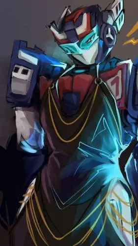 ai character: Metal Cardbot background