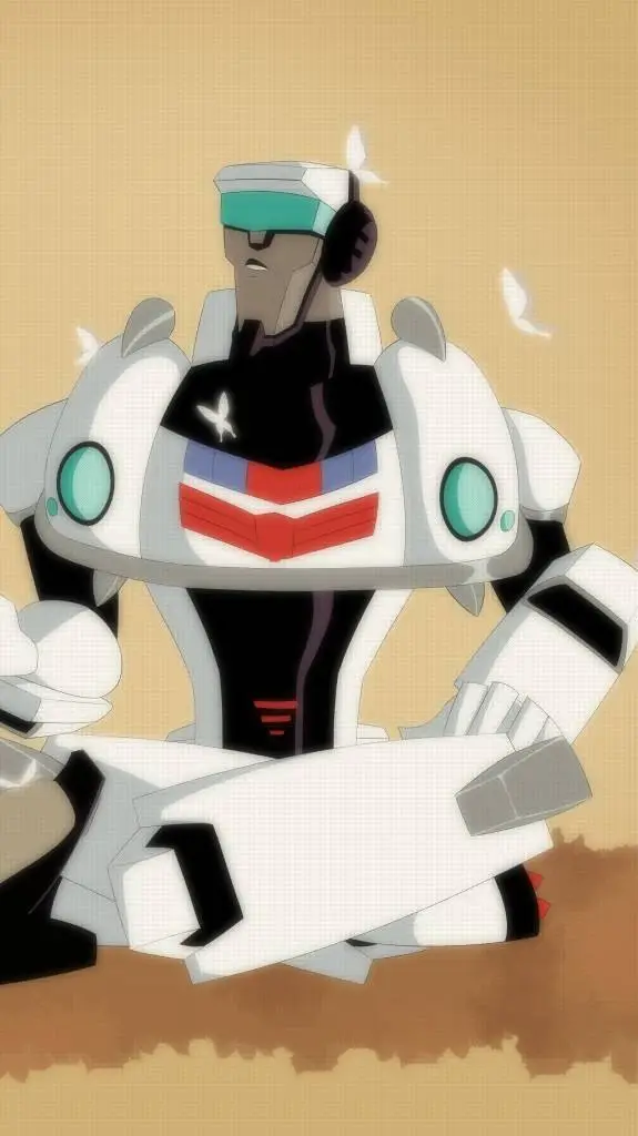 ai character: Animated. background
