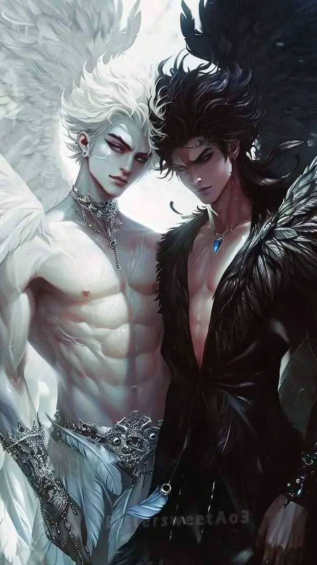 ai character: Angel and Demon  background