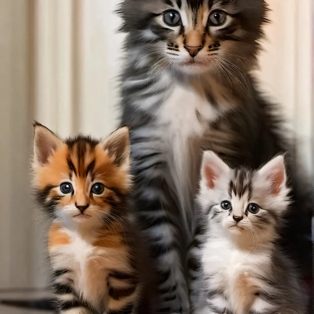 chat with ai character: Kitten familly ♡♡♡