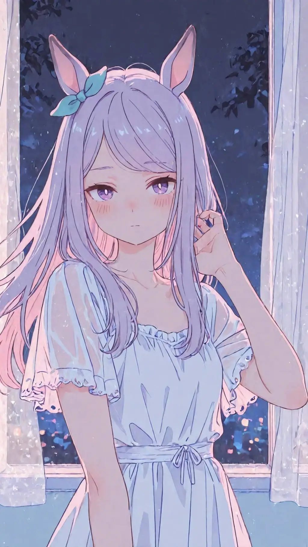 ai character: Mejiro McQueen background